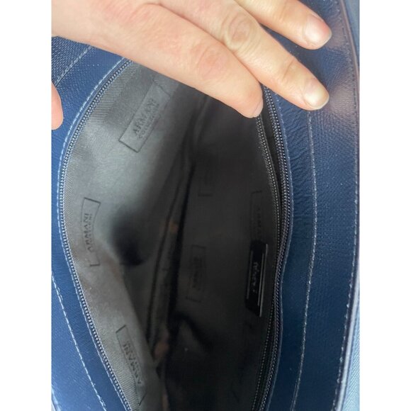 Vintage Armani Collezioni Leather Messenger Bag - Picture 13 of 16